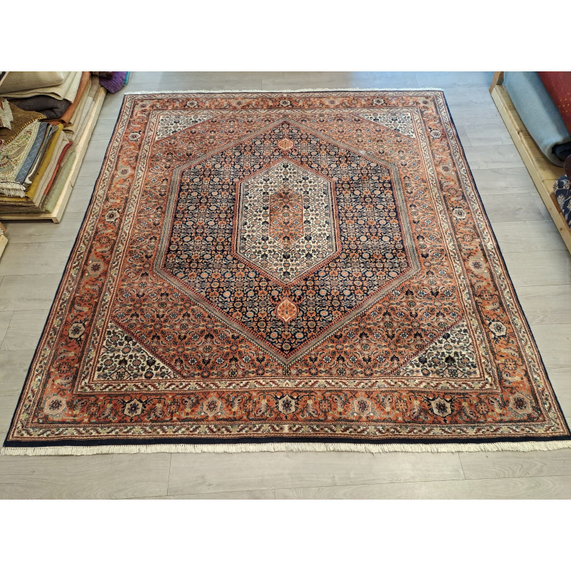 Persien Bidjar geometrisches Muster feine Knüpfung seltenes Maß 259 cm x 243 cm Persien Bidjar geometrisches Muster feine Knüpfung seltenes Maß 259 cm x 243 cm