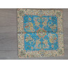 Persien Designer Seidenkissen blau Maß  47 x 54  cm