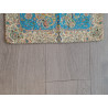 Persien Designer Seidenkissen blau Maß  47 x 54  cm