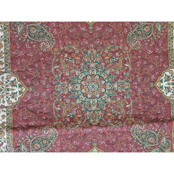 Persien Designer Seidenkissen rot Maß  47 x 54  cm