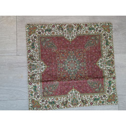 Persien Designer Seidenkissen rot Maß  47 x 54  cm