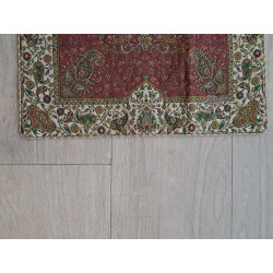 Persien Designer Seidenkissen rot Maß  47 x 54  cm