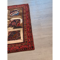 Persien Designer Teppich mit Fell Maß 152  x  113 cm