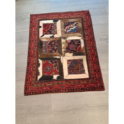 Persien Designer Teppich mit Fell Maß 152  x  113 cm