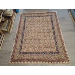 Persien Isfahan Handgestempelter Stoff sehr gut waschbar Maß 265 x 205 cm