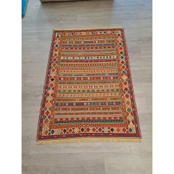 Persien Kelim Pazukimuster Pflanzenfarbe seltenes Stück Maß 197 x 132 cm
