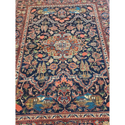 Persien Keschan antik ca 110 Jahre alt Maß 202 x 136 cm