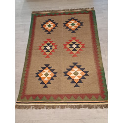 Persien Täbriz Kelim Pflanzenfarbe Maß 193x128 cm