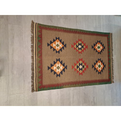Persien Täbriz Kelim Pflanzenfarbe Maß 193 x 128 cm