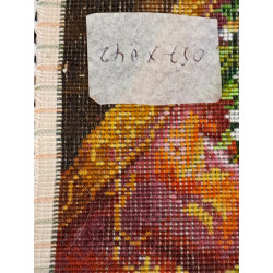 Persien Täbriz Blumenmuster mit Seide Maß 57 x 42 cm