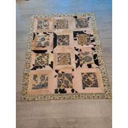 Persien Designer Teppich mit Fell Maß 218 x 170 cm