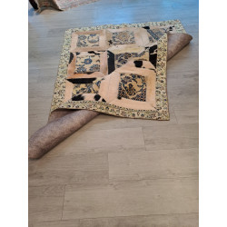 Persien Designer Teppich mit Fell Maß 218 x 170 cm