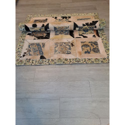Persien Designer Teppich mit Fell Maß 218 x 170 cm