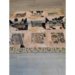 Persien Designer Teppich mit Fell Maß 218 x 170 cm