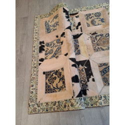 Persien Designer Teppich mit Fell Maß 218 x 170 cm