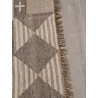 Indien Designer Kelim beidseitig Naturfarben Maß 200 x 140 cm