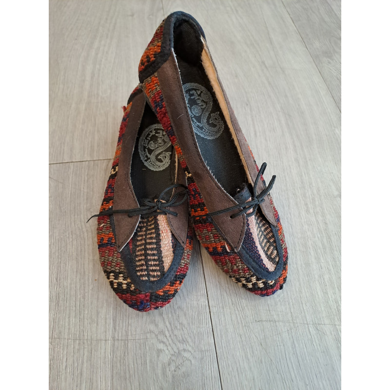 Persien Kelim Sommer und Hausschuhe mit Stoff Frauen Schuhe Größe 38 - 39-40