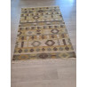 Indien Designer Kelim beidseitig Naturfarben Maß 200 x 140 cm