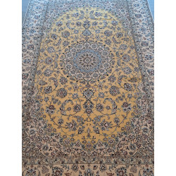 Persien Nain Golden mit Seide seltene Grundfarbe Sonderbestellung Maß 303 x 200 cm