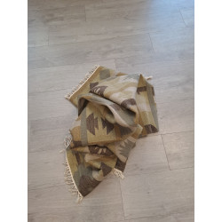 Indien Designer Kelim beidseitig Naturfarben Maß 200 x 140 cm