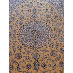 Persien Nain Golden mit Seide seltene Grundfarbe Sonderbestellung Maß 303 x 200 cm