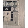 Indien Designer Kelim dunkelblau beidseitig Naturfarben Maß 200 x 140 cm