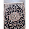Persien Nain mit Blumenseide Königsblau Maß 200 x 62 cm