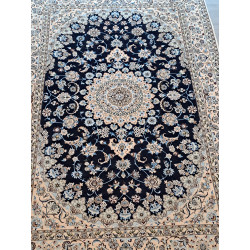 Persien Nain sehr fein mit Blumenseide Maß 232 x 160 cm