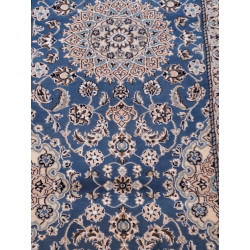 Persien Nain seltenes Maß mit Blumenseide Maß 202 x 62 cm