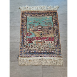 Türkei Hereke Unikat ca.1800.000 Knoten pro m2 Maß 67 x 54 cm