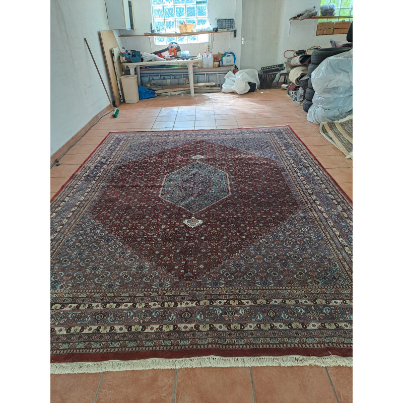 Indien Bidjar geometrisches Muster dichte Knüpfung Maß 349 x 266 cm