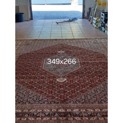 Indien Bidjar geometrisches Muster dichte Knüpfung Maß 349 x 266 cm