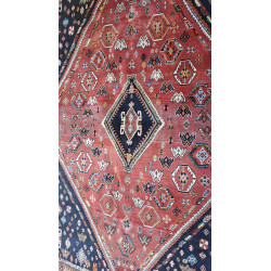 Persien Schiraz 100% reine Hochlandwolle geometrisches Muster Maß 265 x 190 cm
