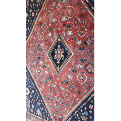 Persien Schiraz 100% reine Hochlandwolle geometrisches Muster Maß 265 x 190 cm