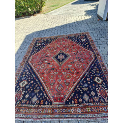 Persien Schiraz 100% reine Hochlandwolle geometrisches Muster Maß 265 x 190 cm