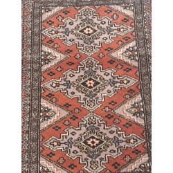 Pakistan Buchara feine Knüpfung ca 70 Jahre alt guter Zustand 90 x 63 cm